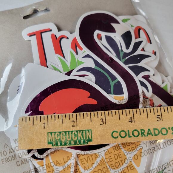 Tropical Photo Booth Props Set - 13 Pieces Luau Party Decorations Summer Spring - Picture 4 of 11